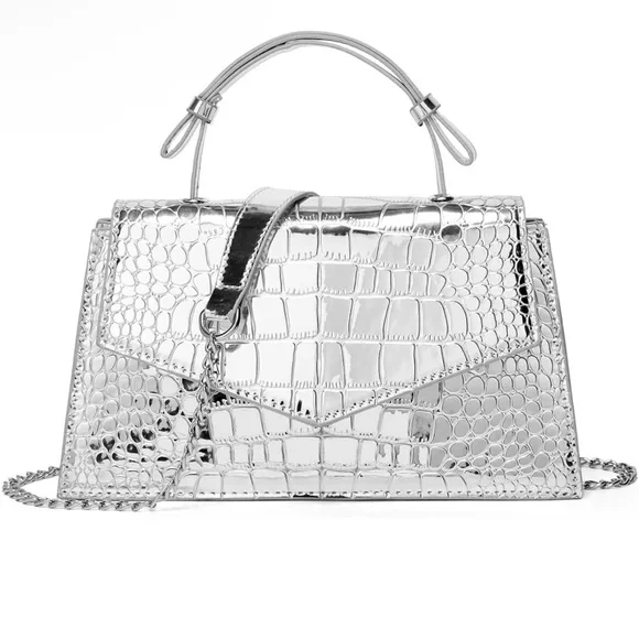 Crossbody silver purse - Picture 3 of 8
